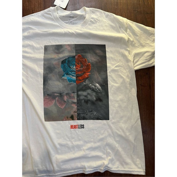 Fashion nova men’s short sleeve heartless t shirt NWT - Picture 1 of 6